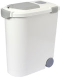 Airtight Pet Food Storage Container, up to 30 Lbs/ 36 Qt for Dog Cat Bird and Other Pet Food Storage, Easy Acces Including Scoup, Easy Access, Lightweight Keeps Pet Food Fresh