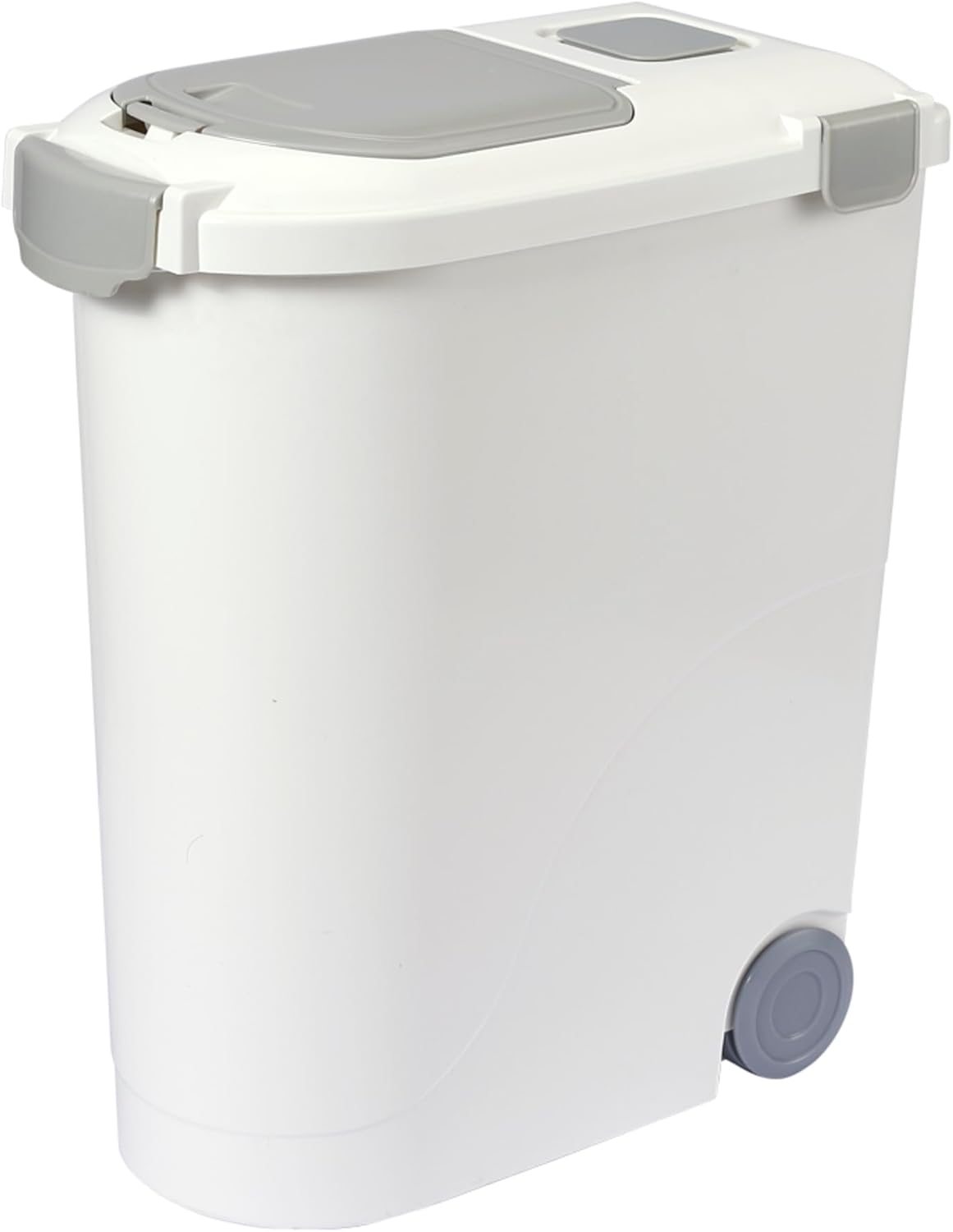 Airtight Pet Food Storage Container, up to 30 Lbs/ 36 Qt for Dog Cat Bird and Other Pet Food Storage, Easy Acces Including Scoup, Easy Access, Lightweight Keeps Pet Food Fresh