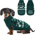 Dachshund Sweater, Turtleneck Dog Sweaters for Small Dogs, Warm Pullover Knitted Pet Coat, Cold Weather Dachshund Clothes, Fall/Winter Cozy Outfit
