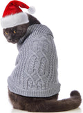Stretchy Cat Sweater - 17 Colors & 6 Sizes | Snug Winter-Ready Knit for Boy/Girl Cats & Kittens
