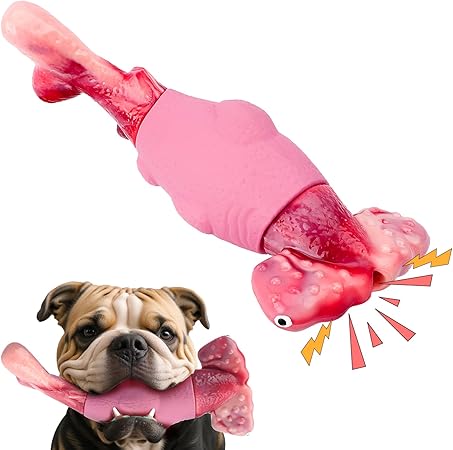 Dog Toys for Aggressive Chewers, Interactive Dog Chew Toys for Large Dogs, Indestructible Squeaky Toys to Keep Them Busy, Tough Toys for Medium/Large Breed (Green)