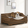 Elevated Dog Bed Frame with Mattress, 36" Wide Mid-Century Modern Pet Sofa, Dog Bed Medium Size Dogs for Small Space,Easy Assembly