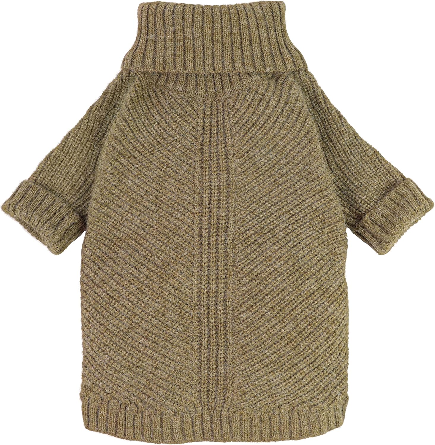 Thermal Knitted Dog Sweater Doggy Winter Coat Pet Clothes Doggie Turtleneck Jacket Puppy Outfits Cat Sweatsuit Sage